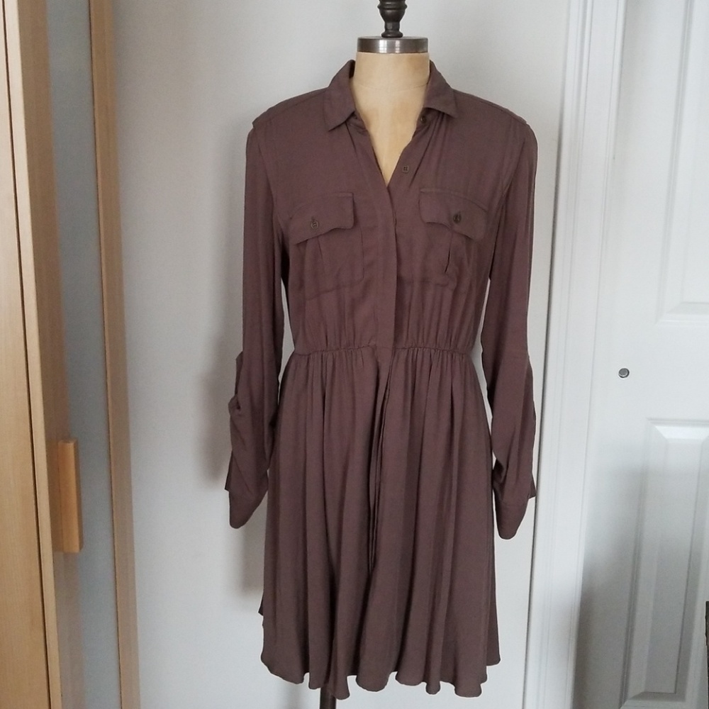 Anthropologie Maeve Button down dress